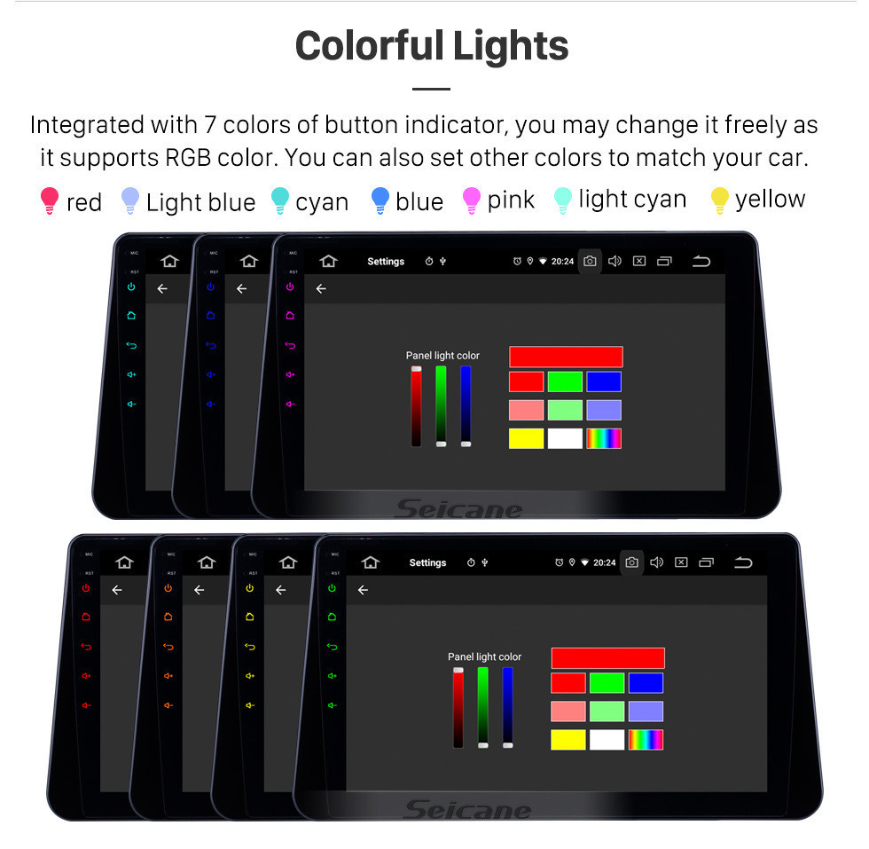 Seicane 10.1 pouces Android 11.0 Radio pour 2017-2019 Nissan Kicks avec Bluetooth HD à écran tactile Navigation GPS soutien Carplay TV numérique