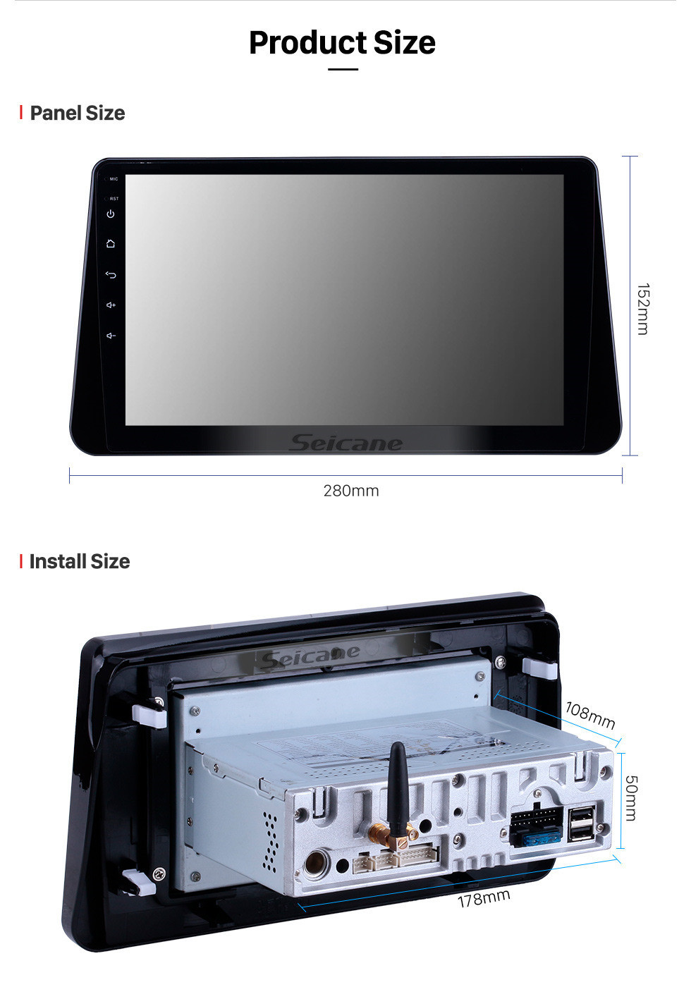 Seicane 10.1 inch Android 10.0 Radio for 2017-2019 Nissan Kicks with Bluetooth HD Touchscreen GPS Navigation Carplay support Digital TV