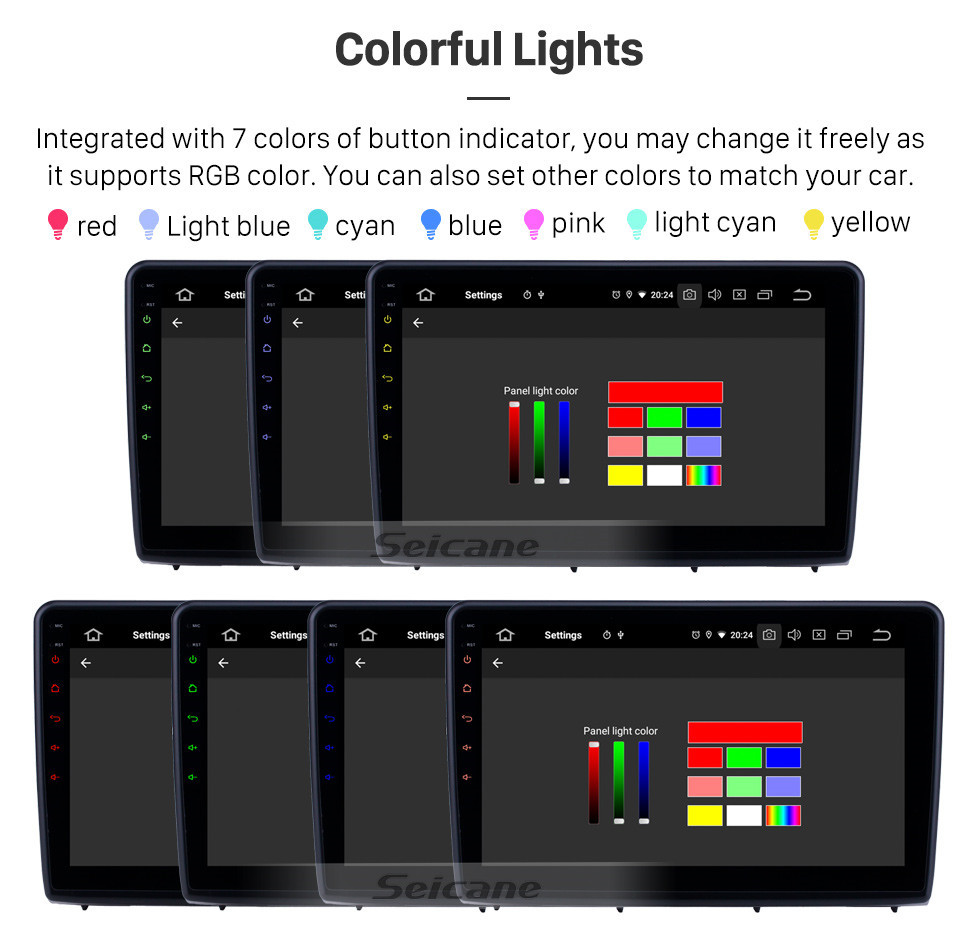 Seicane 10,1 pouces Android 11.0 Radio pour 2018-2019 Ford Ecosport avec Bluetooth HD à écran tactile Navigation GPS soutien Carplay DAB + TPMS