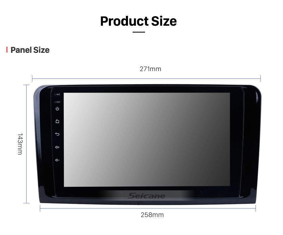 Seicane 2005-2012 Mercedes Benz GL CLASS X164 GL320 GL350 GL420 GL450G L500 Remoção de Rádio com Android 13.0 Navegação GPS Estéreo 1024*600 Tela Capacitiva Multitoque DVD Espelho Link OBD2 Bluetooth 4G WiFi