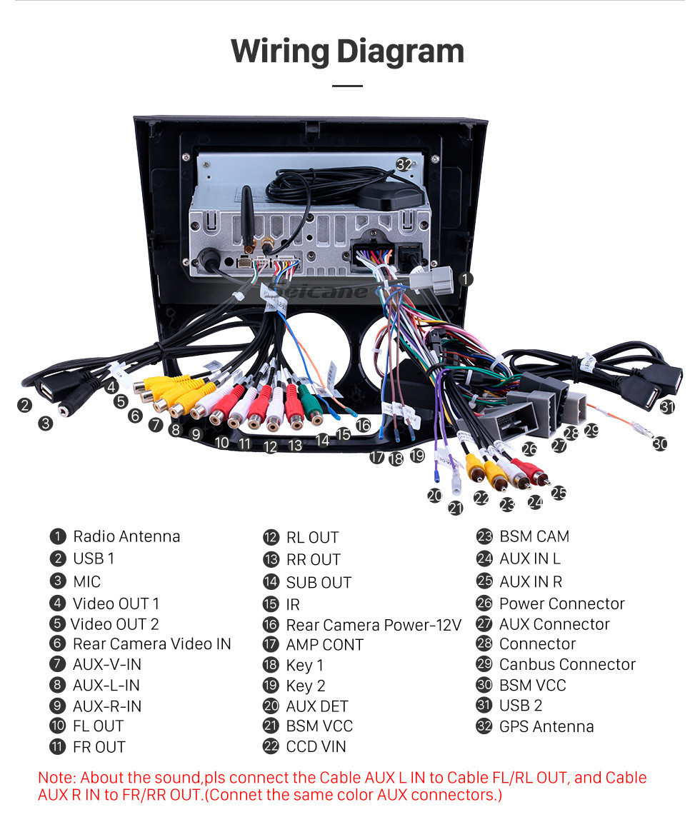 Seicane Radio de navegación GPS Android 11.0 de 10.1 pulgadas para 2013-2019 Honda Crider Manual A / C con pantalla táctil HD Carplay Bluetooth soporte 1080P