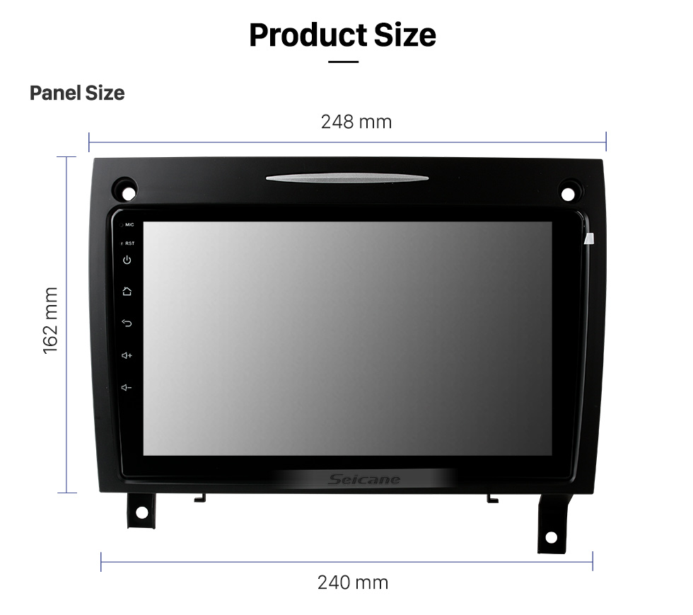 Seicane Android 13.0 9 inch for 2000 2001 2002-2011 Mercedes SLK Class R171 SLK200 SLK280 SLK300 SLK350 SLK55 Radio GPS Navigation with HD Touchscreen Bluetooth USB Carplay support 1080P Video