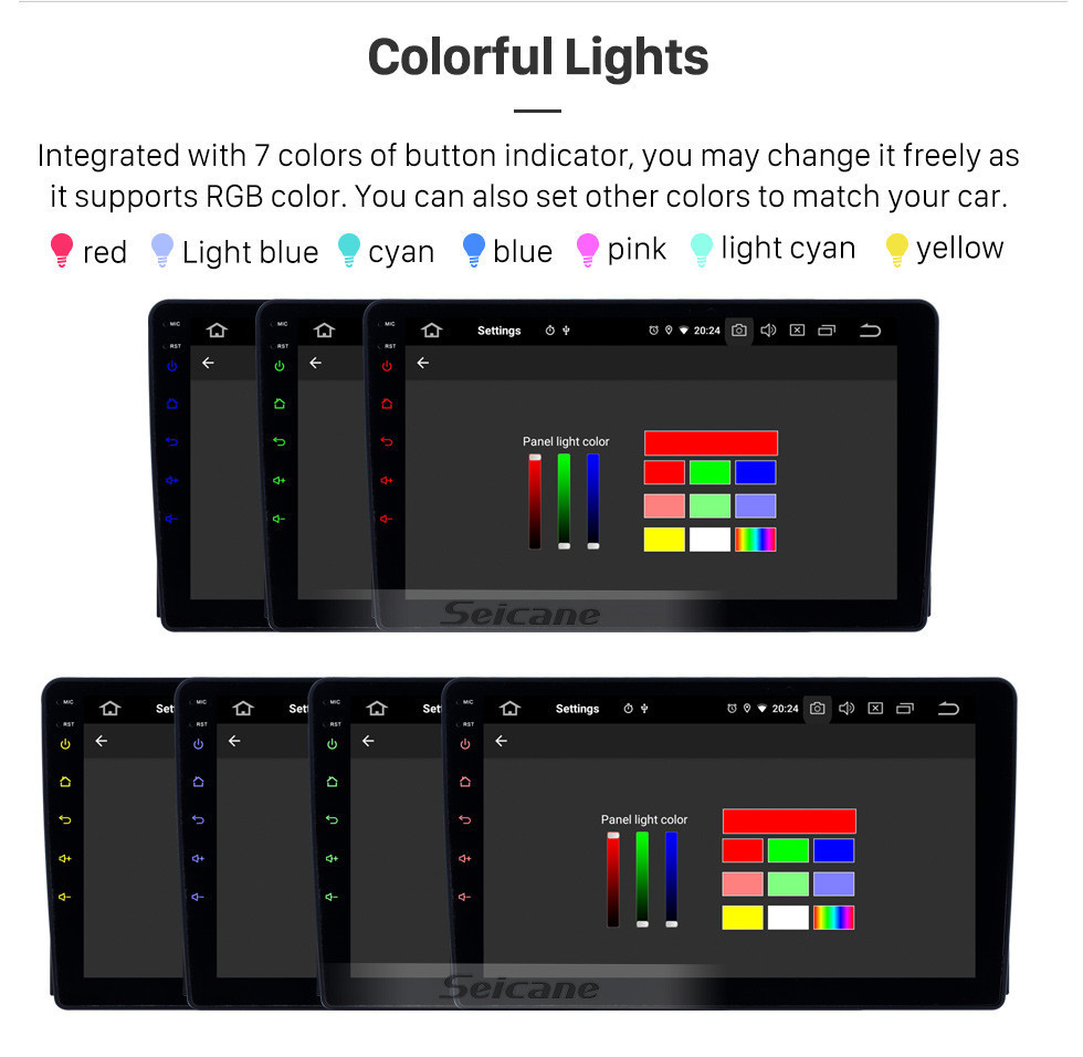 Seicane Android 12.0 para Ford Focus II C-Max S-Max Fusion Transit Galaxy 2006-2011 2.5D IPS Pantalla táctil de 9 pulgadas Navegación GPS Radio Bluetooth Carplay compatible Cámara trasera DAB+ OBD2