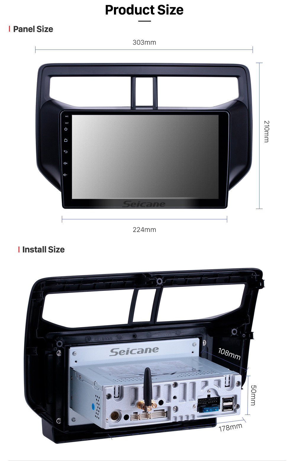 Seicane HD Touchscreen 2010-2019 Toyota Rush Android 11.0 9 inch GPS Navigation Radio Bluetooth WIFI AUX Carplay support DAB+ OBD2 DVR Seicane HD Touchscreen 2010-2019 Toyota Rush Android 11.0 9 inch GPS Navigation Radio Bluetooth WIFI AUX Carplay support DAB+ OBD2 DVR