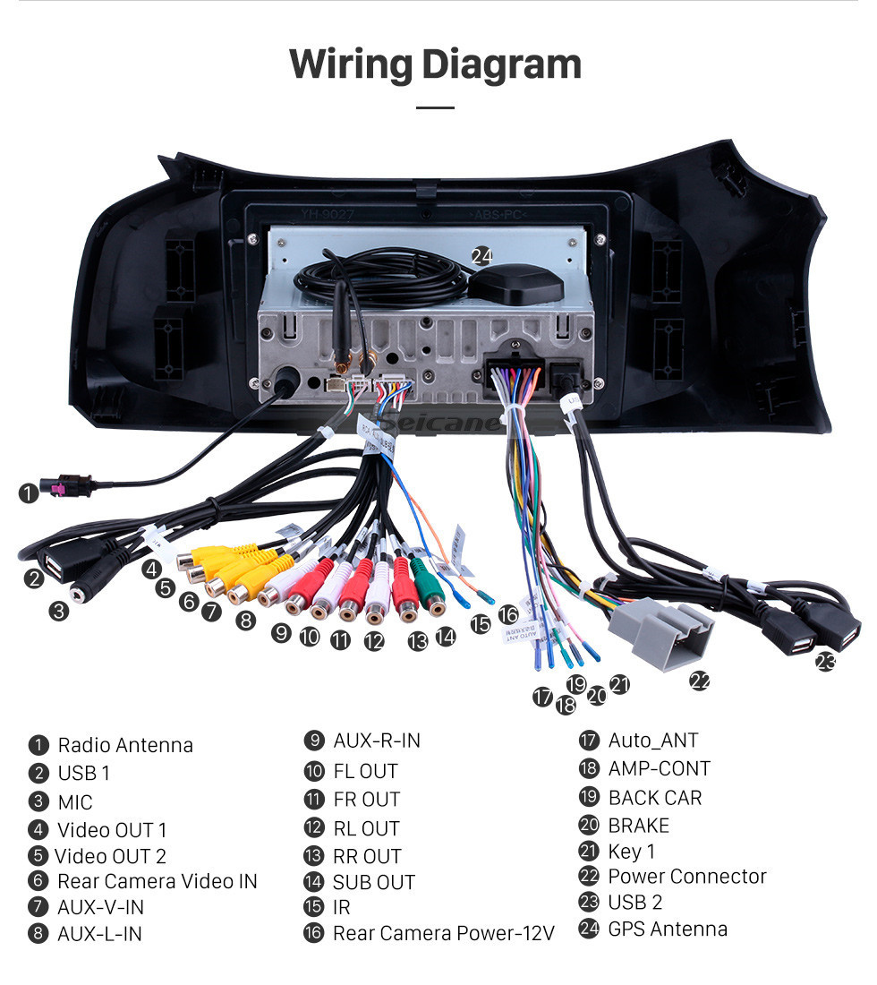 Seicane 2012-2019 Chevy Chevrolet Onix Android 11.0 9 Zoll GPS Navigationsradio Bluetooth HD Bildschirm- Carplayunterstützung OBD2 TPMS