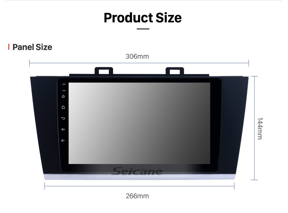 Seicane OEM 9 pulgadas Android 11.0 Radio para 2015-2018 Subaru Legacy Bluetooth HD Pantalla táctil Navegación GPS Música AUX Carplay soporte TPMS