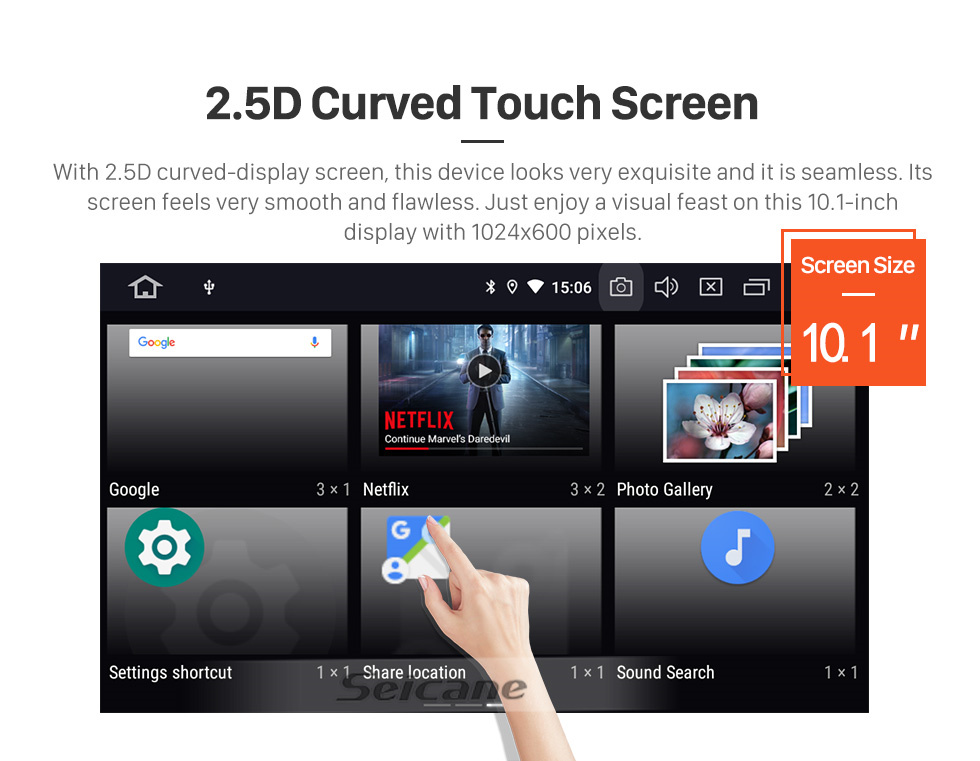 Seicane HD Touchscreen de 10,1 polegadas Android 11.0 para JAC Ruifeng 2011 Sistema de navegação GPS por rádio Bluetooth Suporte para câmera de backup