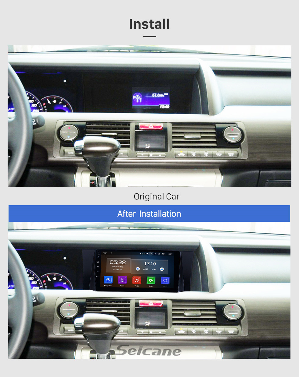 Seicane 2012-2015 Honda Elysion Android 11.0 9 inch GPS Navigation Radio Bluetooth HD Touchscreen Carplay support Backup camera TPMS Seicane 2012-2015 Honda Elysion Android 11.0 9 inch GPS Navigation Radio Bluetooth HD Touchscreen Carplay support Backup camera TPMS