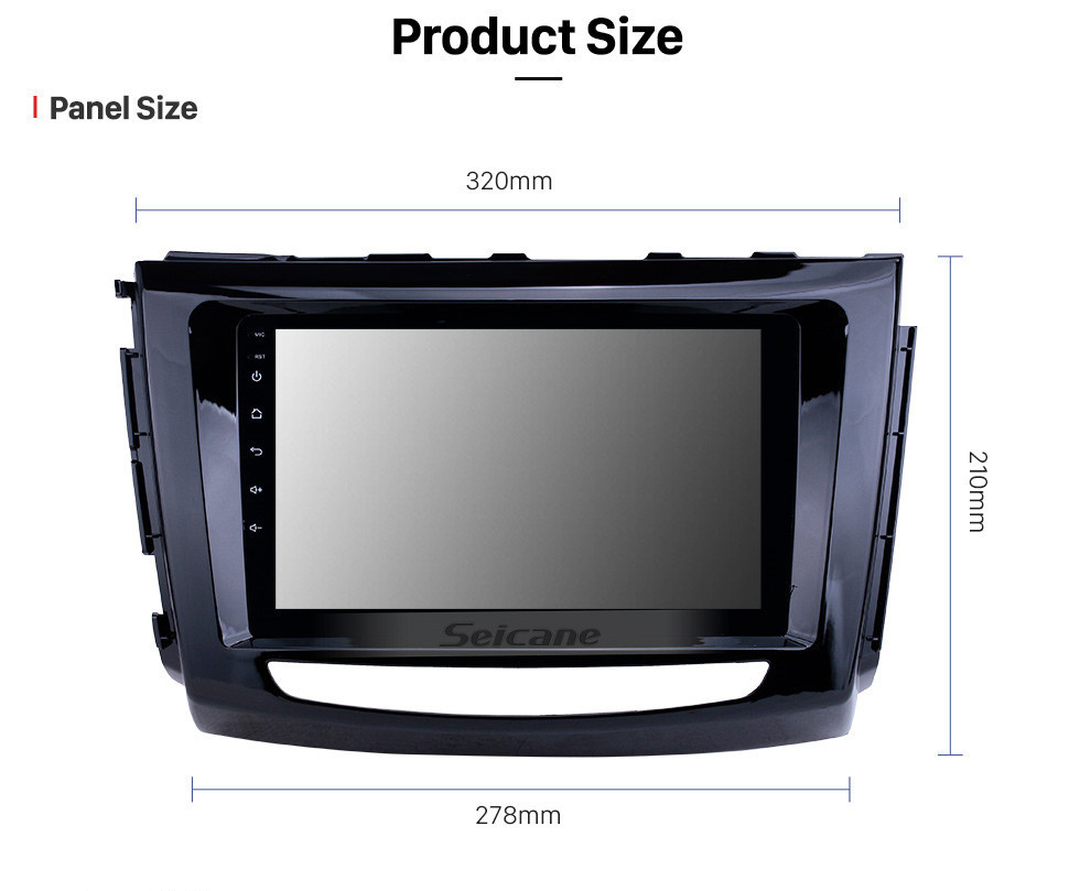 Seicane HD Touchscreen 2012-2016 Great Wall Wingle 6 RHD Android 13.0 9 polegadas GPS Navegação Rádio Bluetooth AUX Carplay suporte DAB + OBD2