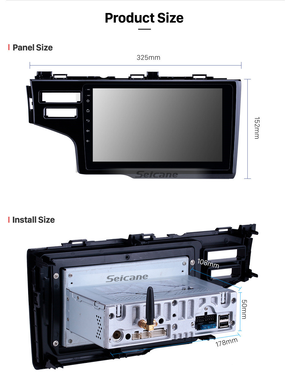 Seicane OEM 9 дюймов Android 11.0 для 2013-2015 Honda Fit LHD Bluetooth HD с сенсорным экраном GPS навигация Радио Поддержка Carplay TPMS Цифровое ТВ