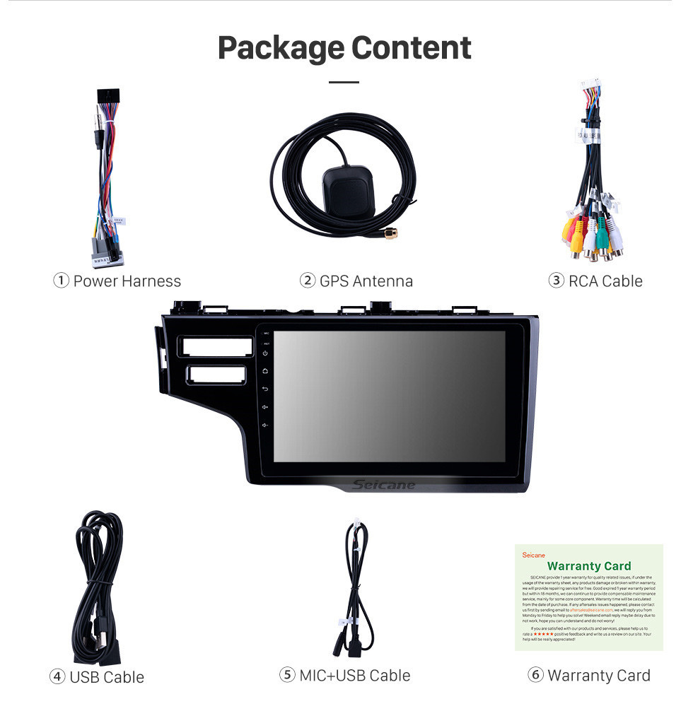 Seicane OEM 9 polegada Android 11.0 para 2013-2015 Honda Fit LHD Bluetooth HD Touchscreen Navegação GPS Rádio Carplay suporte TPMS TV Digital Seicane OEM 9 polegada Android 11.0 para 2013-2015 Honda Fit LHD Bluetooth HD Touchscreen Navegação GPS Rádio Carplay suporte TPMS TV Digital