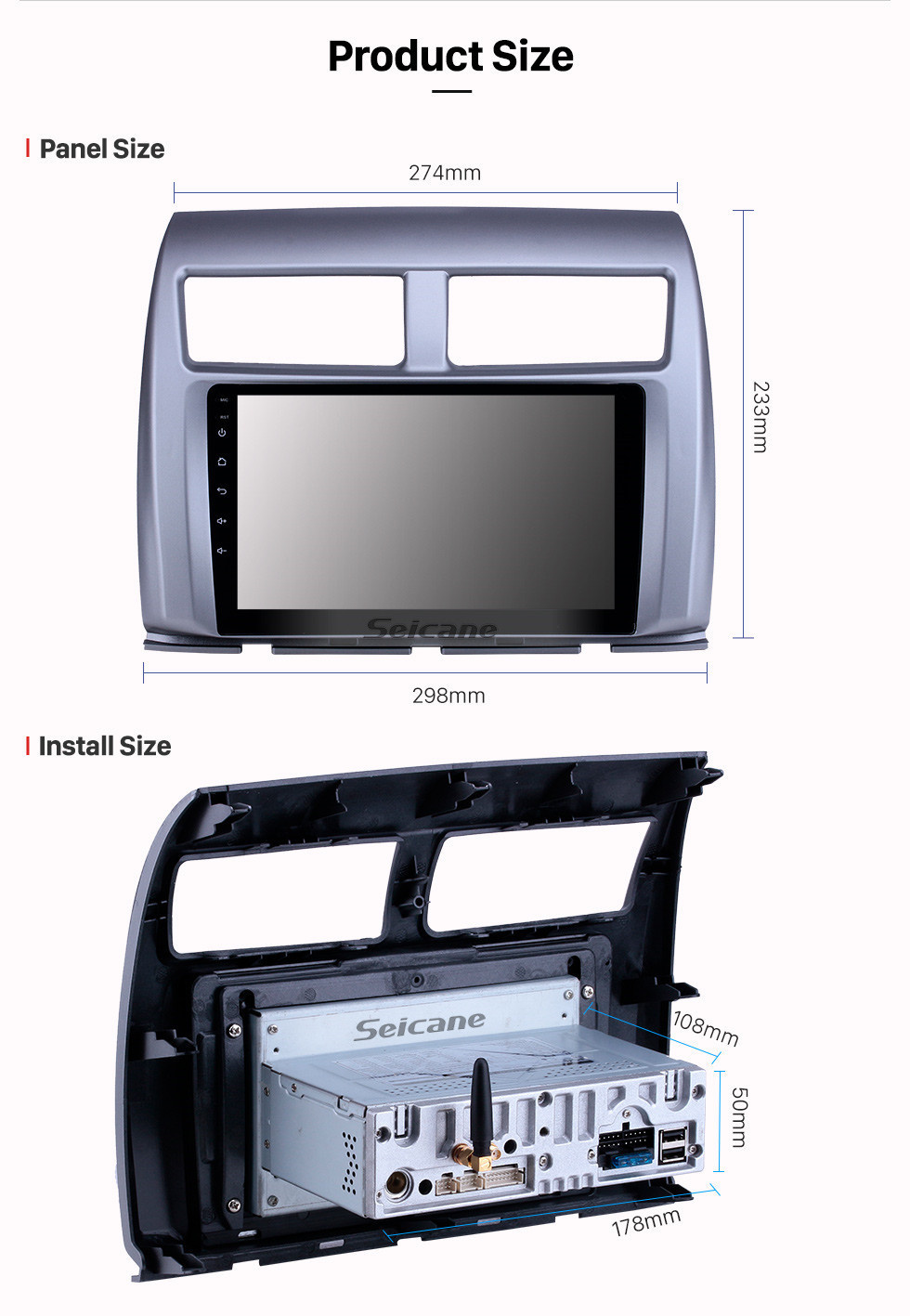 Seicane HD Touchscreen 2015-2017 Proton Myvi Android 11.0 9 Zoll GPS Navigationsradio Bluetooth WIFI AUX USB Carplay Unterstützung DAB + DVR OBD2