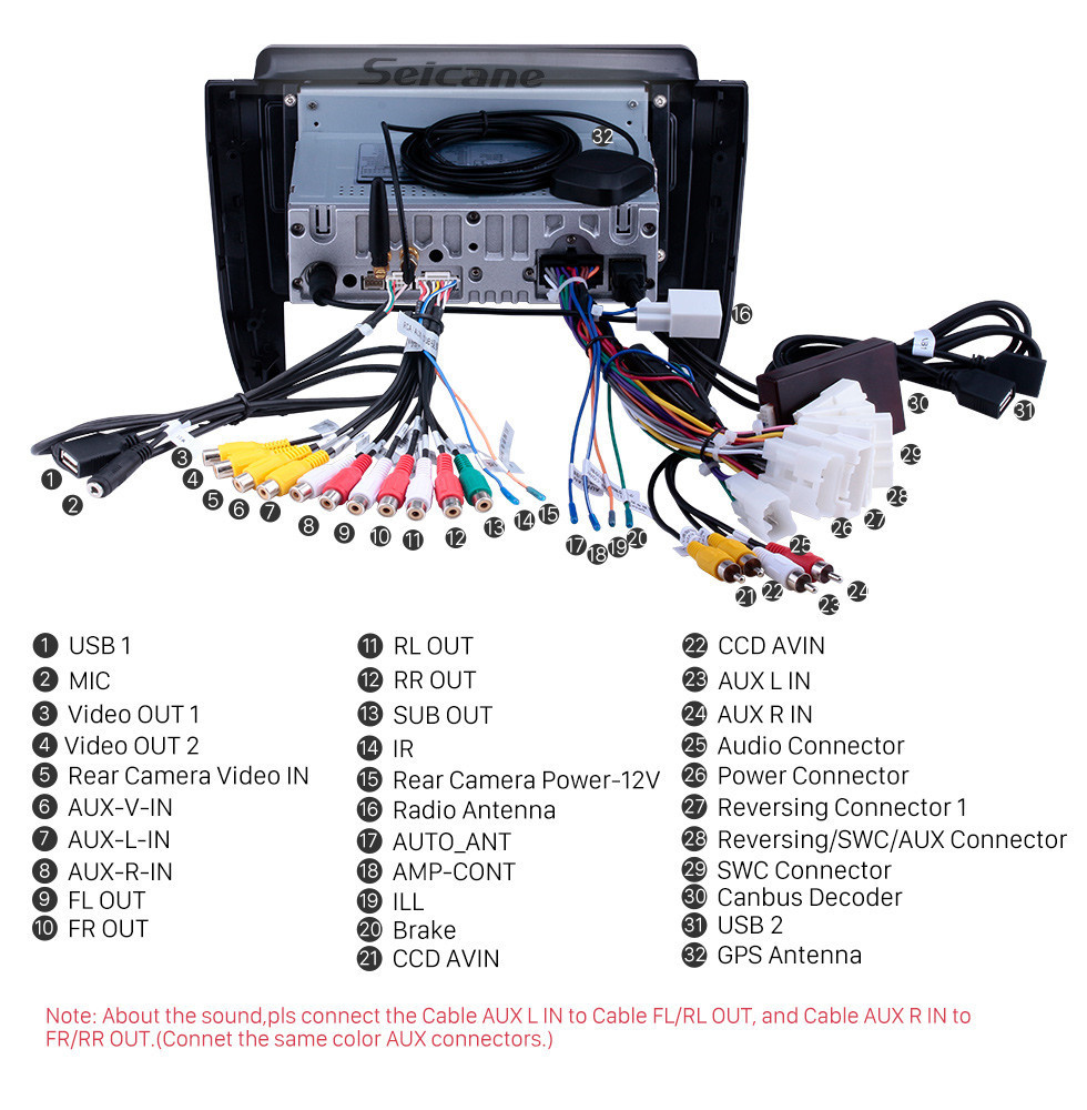 Seicane OEM 9 pouces Android 11.0 Radio pour 2007-2015 Toyota Allion Bluetooth HD à écran tactile GPS Navigation support Carplay TPMS