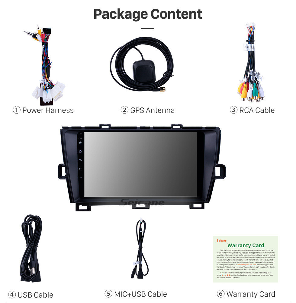 Seicane HD Touchscreen for Toyota Prius RHD 2009-2013 Android 11.0 9 inch GPS Navigation Radio Bluetooth WIFI Carplay support android auto Seicane HD Touchscreen for Toyota Prius RHD 2009-2013 Android 11.0 9 inch GPS Navigation Radio Bluetooth WIFI Carplay support android auto