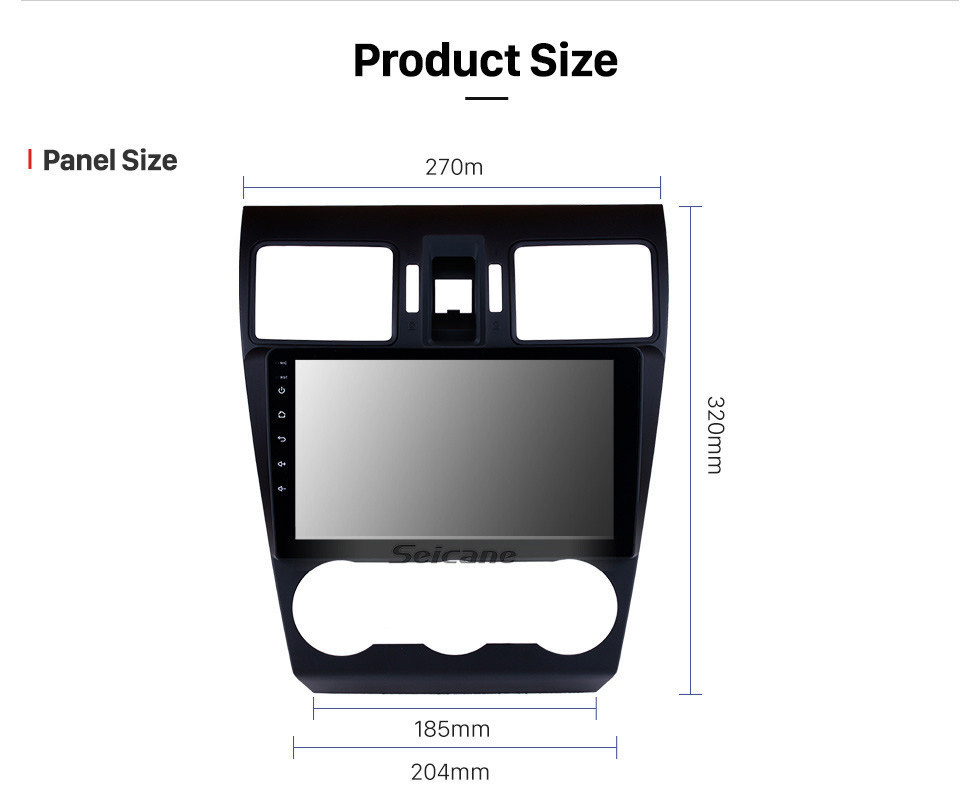 Seicane 9 pulgadas Android 11.0 para Subaru Forester 2014 2015 2016 Bluetooth Radio Sistema de navegación GPS con Mirror link TPMS OBD DVR Cámara de visión trasera TV 4G WIFI