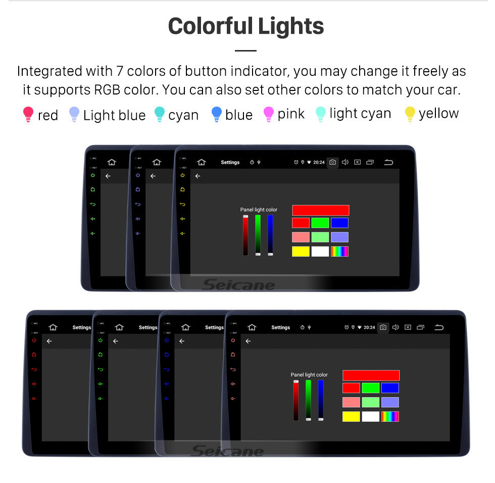 Seicane Rádio Android 13.0 de 10,1 polegadas para 2018 Renault Duster Bluetooth WIFI HD Touchscreen Navegação GPS Carplay Suporte USB TPMS DAB +