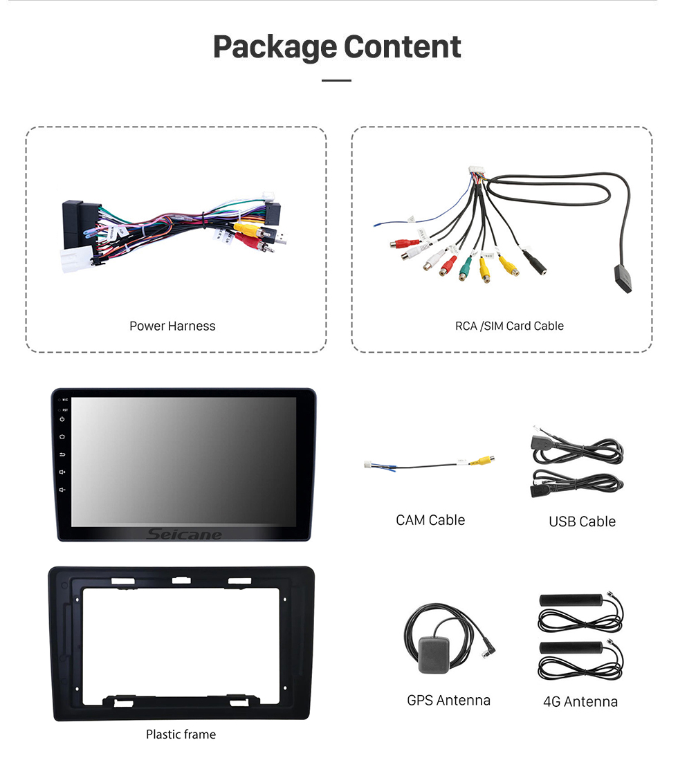 Seicane HD Touchscreen 2010-2014 Hyundai H1 Android 11.0 9 polegada Navegação GPS Rádio Bluetooth USB WIFI Carplay suporte DAB + TPMS OBD2