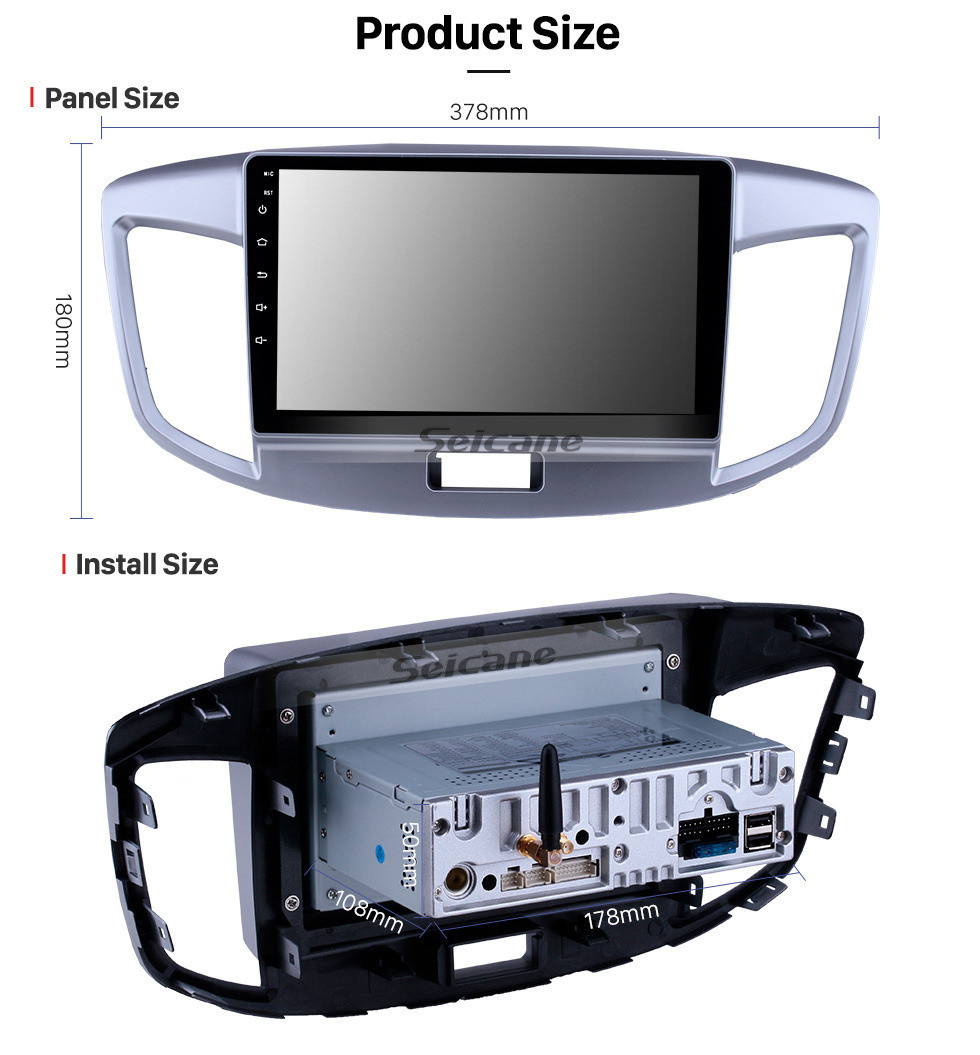 Seicane Radio de navegación GPS Android 11.0 de 9 pulgadas para Suzuki Wagon 2015 con pantalla táctil de alta definición Carplay AUX Bluetooth compatible con 1080P