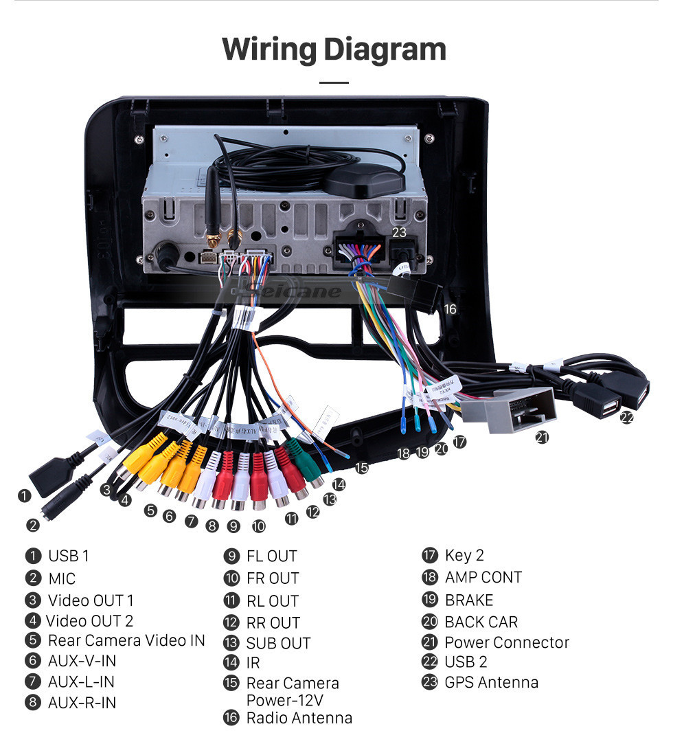 Seicane Android 11.0 Radio de navegación GPS de 9 pulgadas para 2006 Honda Jazz City Auto AC RHD con pantalla táctil HD Carplay AUX Bluetooth compatible con DVR TPMS