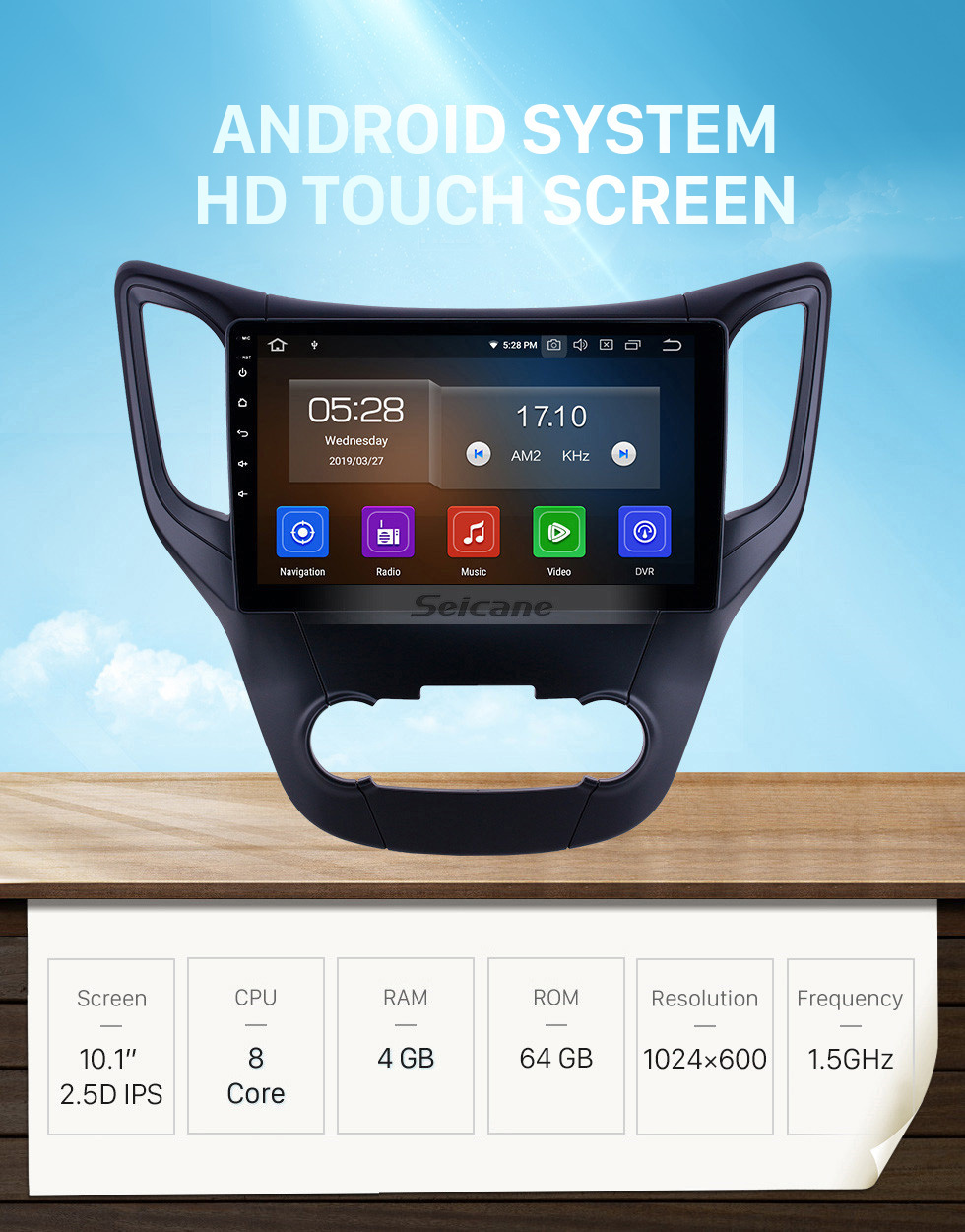 Seicane 10,1-дюймовый Android 12.0 Radio для 2012-2016 Changan CS35 Bluetooth HD с сенсорным экраном GPS-навигация Carplay Поддержка USB OBD2 Резервная камера