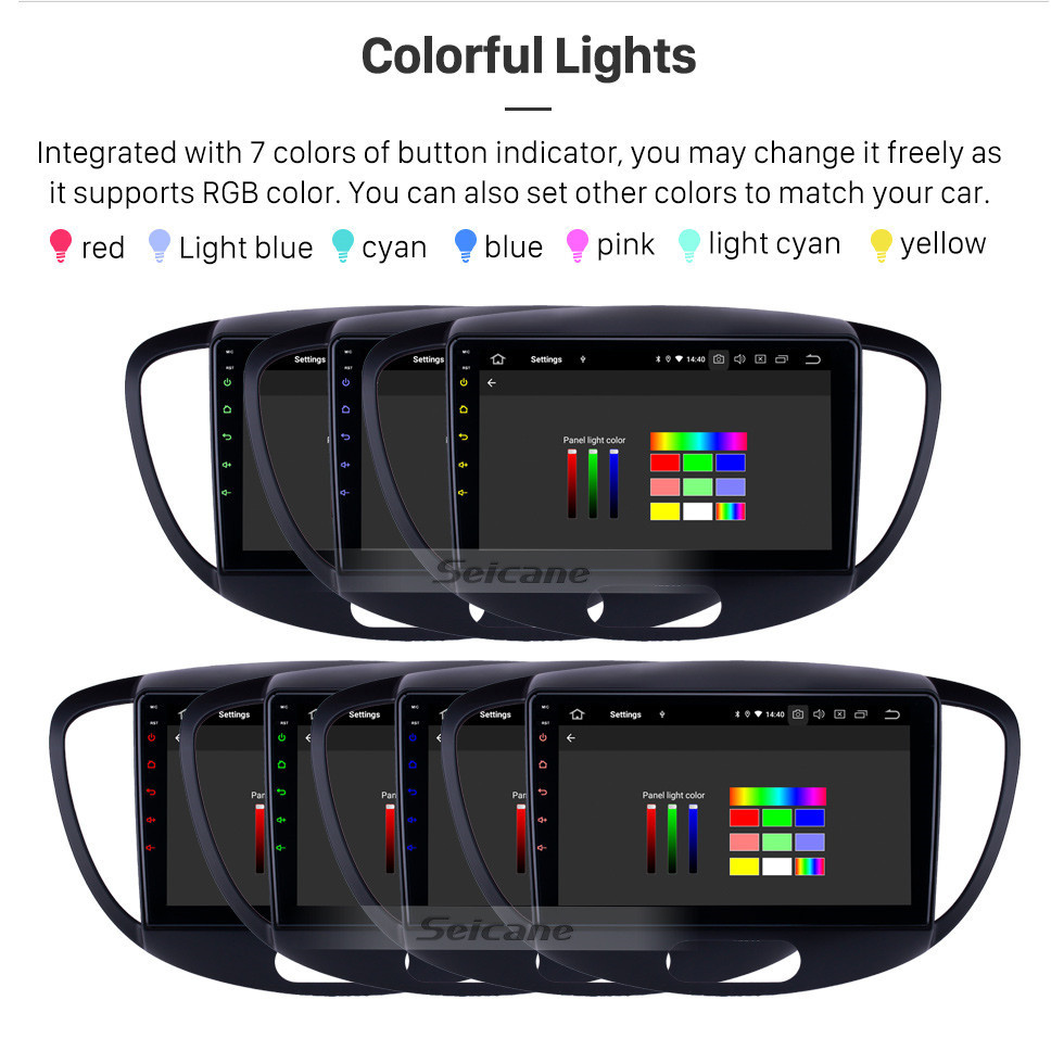 Seicane HD Touchscreen 2010-2013 Velho Hyundai i20 Android 11.0 9 polegada Navegação GPS Rádio Bluetooth USB Carplay WIFI AUX apoio DAB + Controle de Volante