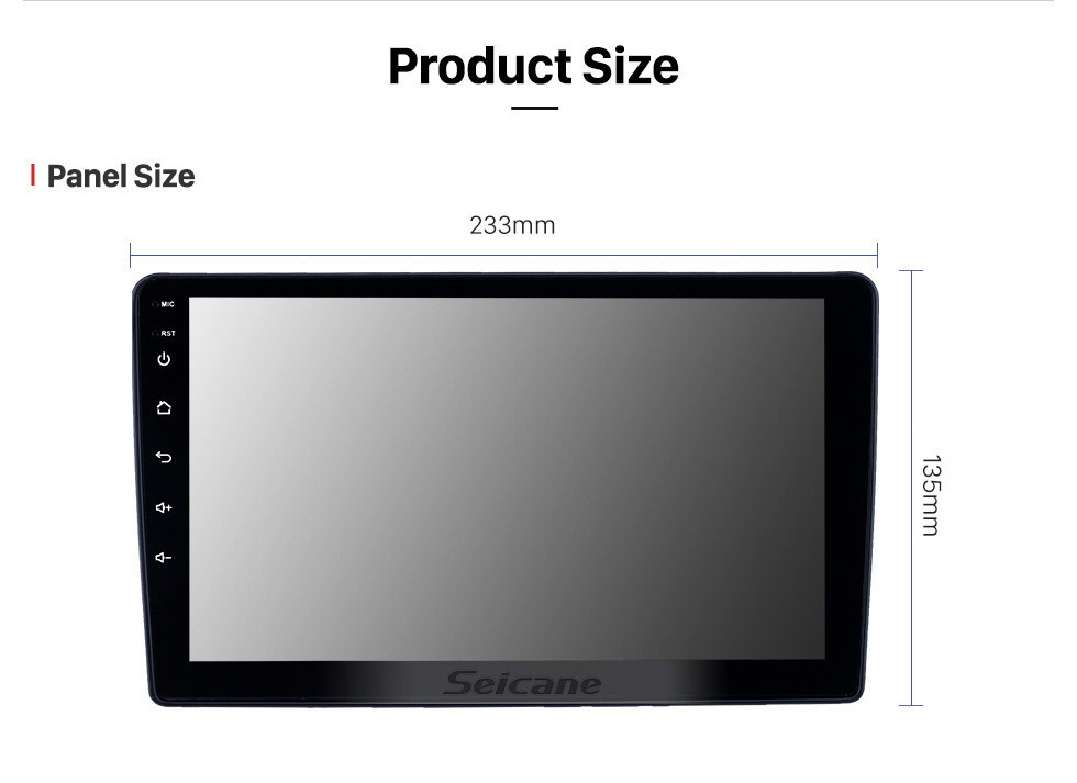 Seicane OEM 9 polegadas Android 13.0 Radio para 2001-2008 Peugeot 307 Bluetooth WIFI HD Touchscreen Música GPS Navigation Carplay Suporte USB TV Digital TPMS