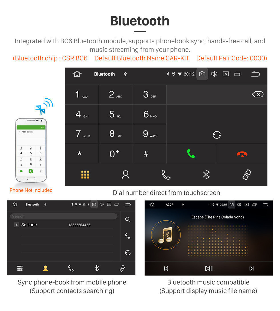 Seicane 10,1-дюймовый Android 11.0 Радио для 2007-2010 Ford Mondeo-Zhisheng Авто A / C Bluetooth HD Сенсорный экран GPS-навигатор Carplay Поддержка USB TPMS OBD2