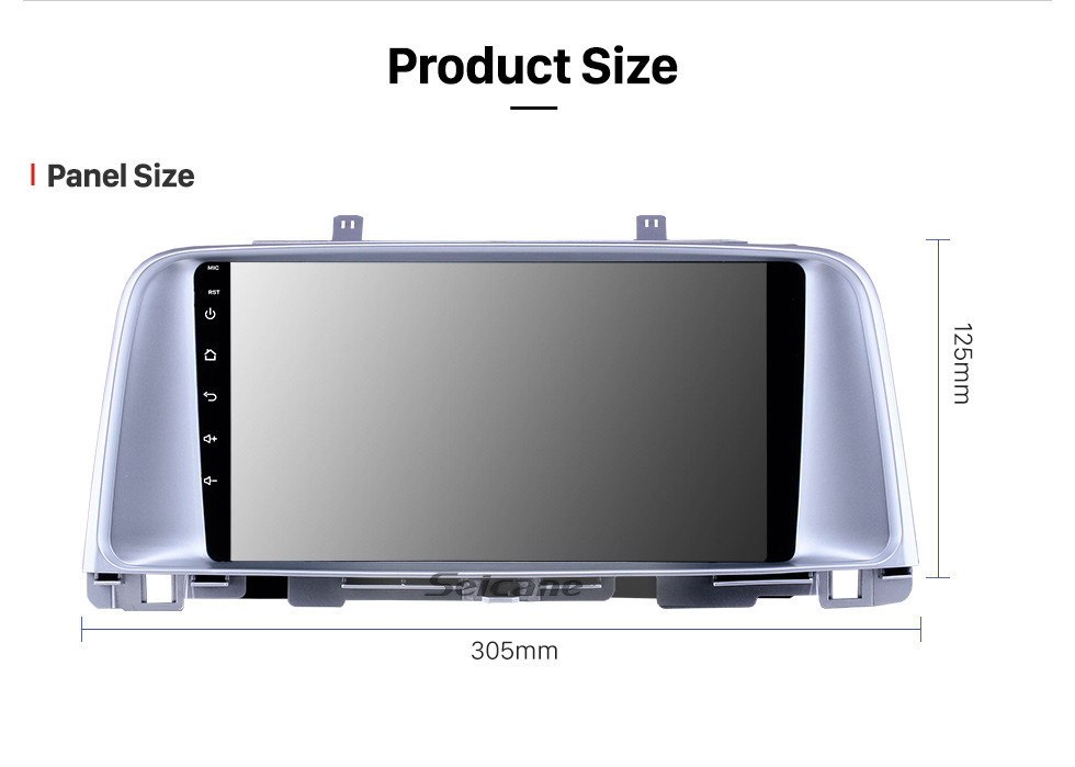 Seicane Android 13.0 9-Zoll-GPS-Navigationsradio für 2015 2016 2017 Kia K5 mit HD-Touchscreen Carplay Bluetooth WIFI USB AUX-Unterstützung Mirror Link OBD2 SWC