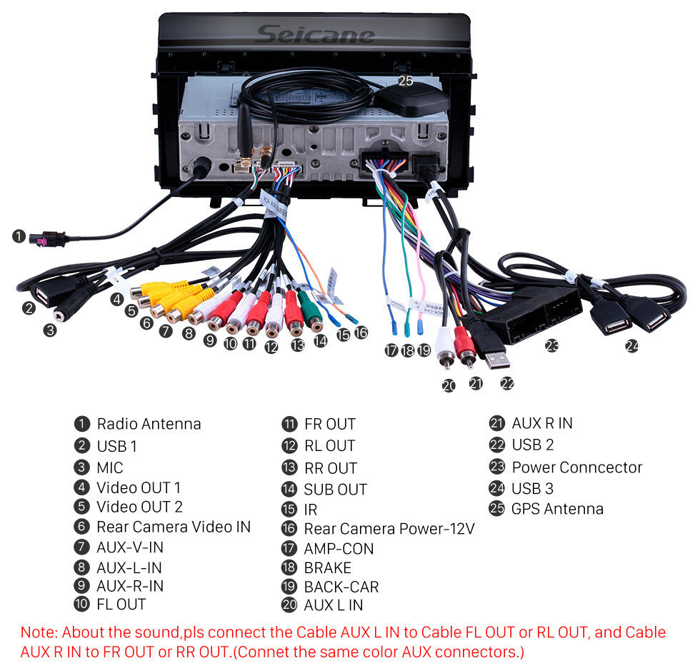 Seicane 2017-2019 Kia Rio Android 9,0 9 zoll GPS Navigation Radio Bluetooth HD Touchscreen USB Carplay Musik unterstützung TPMS Lenkradsteuerung