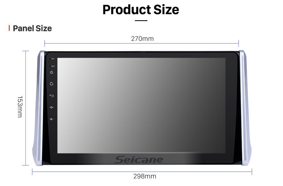Seicane 10,1 pouces Android 13.0 Radio de navigation GPS pour Toyota RAV4 2019-2021 avec écran tactile HD Carplay Bluetooth WIFI Prise en charge USB AUX Mirror Link OBD2 SWC Seicane 10,1 pouces Android 13.0 Radio de navigation GPS pour Toyota RAV4 2019-2021 avec écran tactile HD Carplay Bluetooth WIFI Prise en charge USB AUX Mirror Link OBD2 SWC