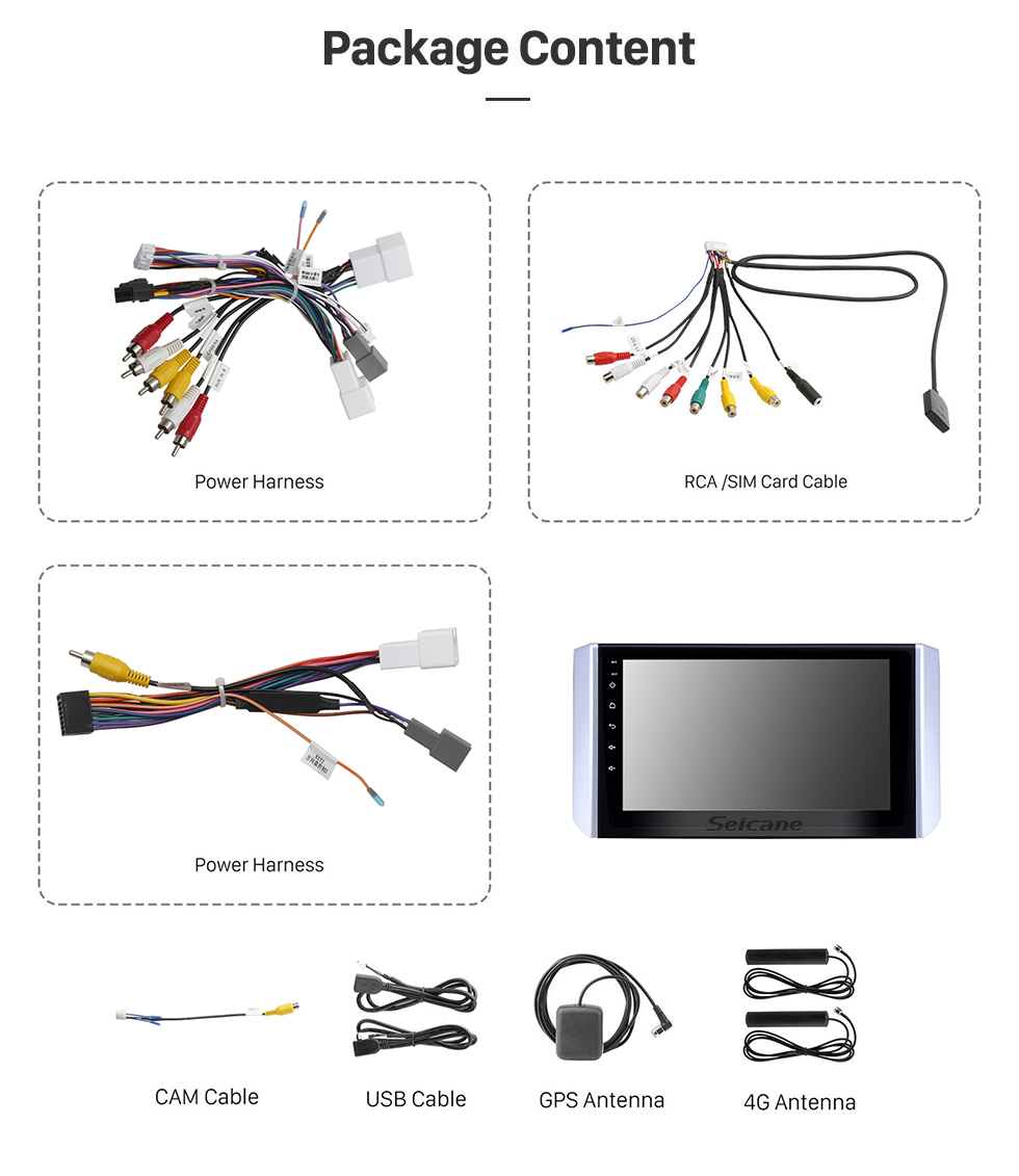 Seicane 9 pulgadas de radio Android 11.0 para Mitsubishi Xpander 2017-2018 con navegación GPS HD Pantalla táctil Bluetooth Compatible con sistema de audio Carplay Cámara de visión trasera DAB +