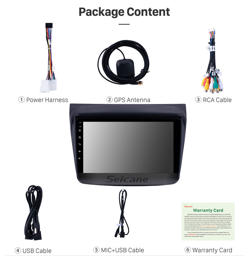 Seicane Pantalla táctil HD 2010 MITSUBISHI PAJERO Sport / L200 / 2006 + Triton / 2008 + PAJERO Sport2 Montero Sport / 2010 + Pajero Dakar / 2008 + Challenger Android 11.0 9 pulgadas Navegación GPS Radio Bluetooth USB Carplay Música AUX support TPMS SWC OBD2 Digit