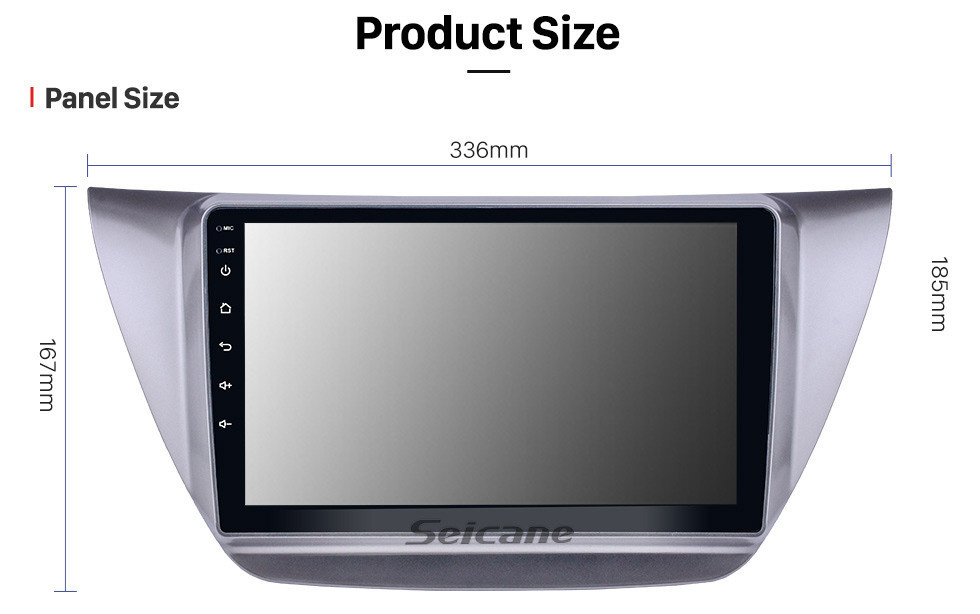Seicane 9-Zoll-Android 13.0 2006-2010 Mitsubishi Lancer IX Touchscreen-GPS-Navigationsradio mit USB-Unterstützung von Carplay Bluetooth WIFI 4G DVD Player Mirror Link