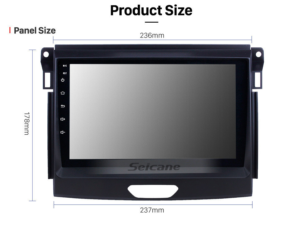Seicane Todo en uno Android 13.0 9 pulgadas 2015 Ford Ranger Radio con navegación GPS Pantalla táctil Carplay Bluetooth Soporte USB Mirror Link 1080P Video SWC Seicane Todo en uno Android 13.0 9 pulgadas 2015 Ford Ranger Radio con navegación GPS Pantalla táctil Carplay Bluetooth Soporte USB Mirror Link 1080P Video SWC