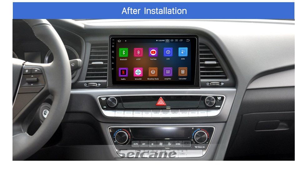 Seicane Écran tactile HD 2011-2016 Nissan Navara Android 9.0 Radio 10,1 pouces GPS Navigation Radio Bluetooth USB Carplay Musique prise en charge TPMS SWC OBD2 Télévision numérique