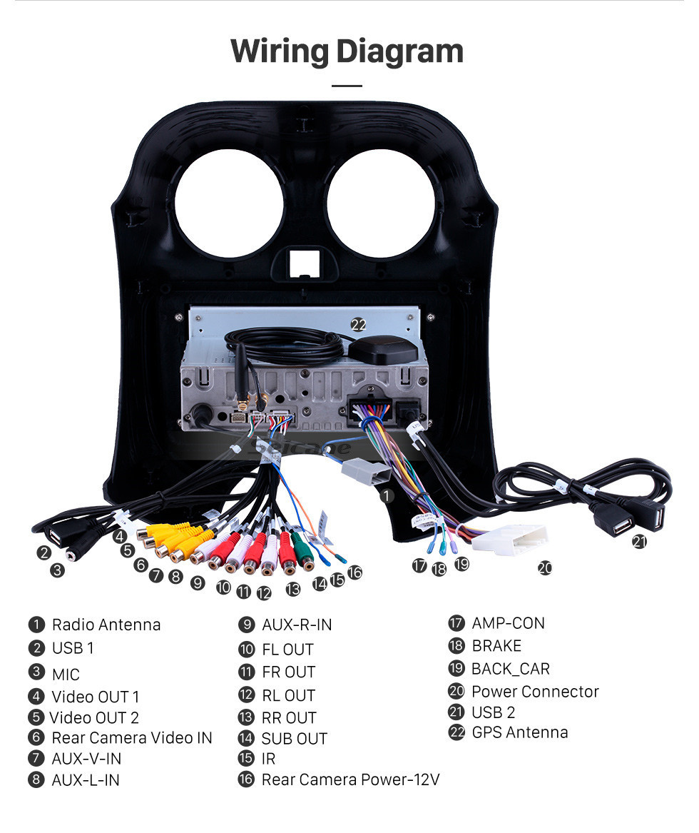 Seicane Aftermarket GPS Navigation Radio para 2010 NISSAN MARZO Android 11.0 Sistema de audio con pantalla táctil de 9 pulgadas con Carplay Bluetooth AUX compatible con TV digital SWC Seicane Aftermarket GPS Navigation Radio para 2010 NISSAN MARZO Android 11.0 Sistema de audio con pantalla táctil de 9 pulgadas con Carplay Bluetooth AUX compatible con TV digital SWC
