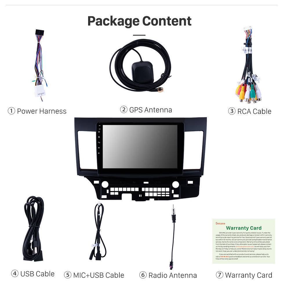 Seicane 2007-2015 Mitsubishi Lancer 10.1 inch Android 12.0 Radio 1024*600 Touchscreen DVD GPS navigation system Mirror link Bluetooth OBD2 DVR Rearview Camera TV 1080P 4G WIFI Steering Wheel Control Seicane 2007-2015 Mitsubishi Lancer 10.1 inch Android 12.0 Radio 1024*600 Touchscreen DVD GPS navigation system Mirror link Bluetooth OBD2 DVR Rearview Camera TV 1080P 4G WIFI Steering Wheel Control