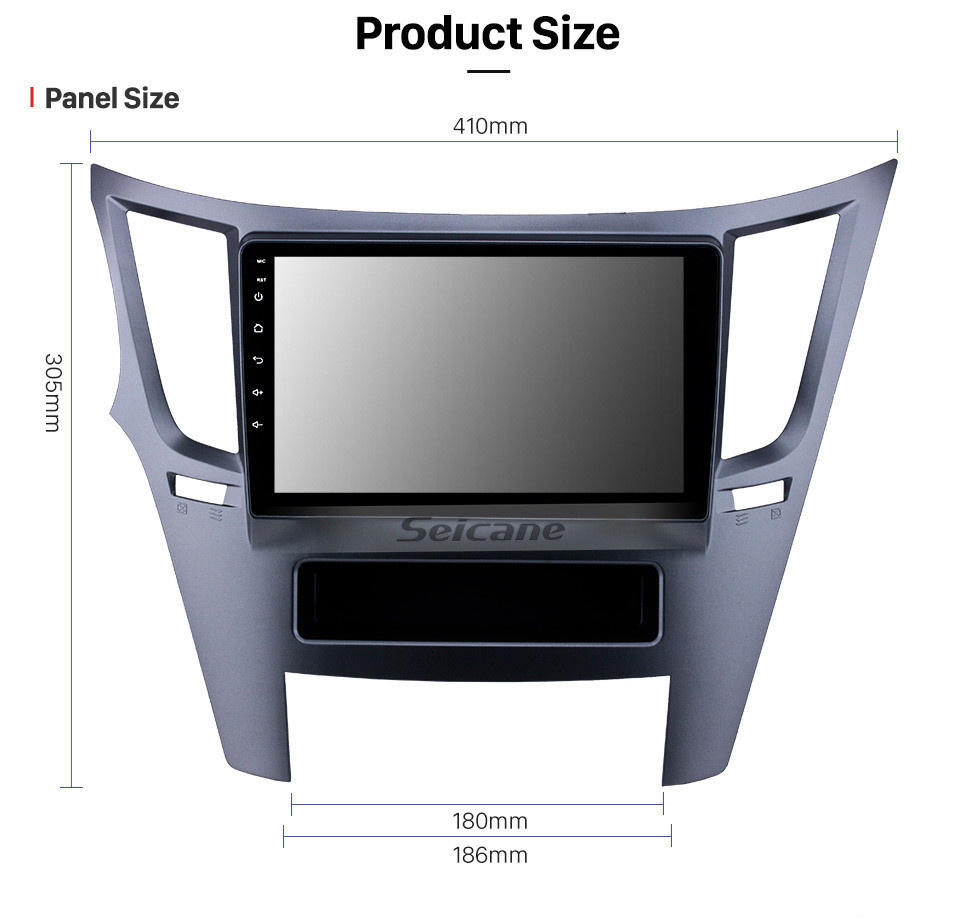 Seicane Rádio OEM Android 13.0 de 9 polegadas para 2010-2014 Subaru Outback Legacy Bluetooth Wifi HD Touchscreen Navegação GPS Carplay Suporte USB 4G SWC RDS OBD2 TV digital