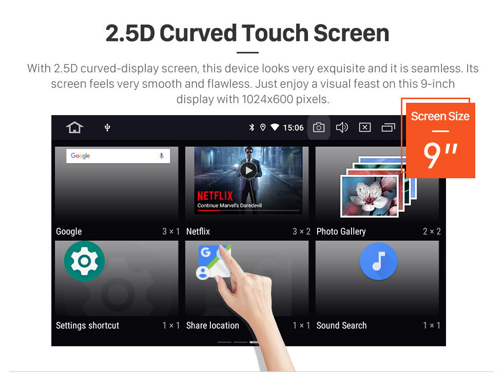 Seicane Android 13.0 HD Touchscreen 9-Zoll-Radio für 2013-2017 FORD EDGE Bluetooth GPS Navi USB Carplay Unterstützung DVR Digital TV TPMS OBD 4G WIFI DVD-Player SWC RDS