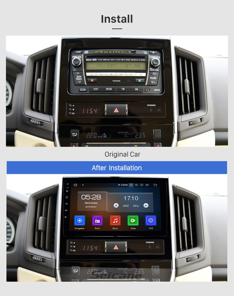 9 inch Android 12.0 Radio for 2015-2018 Toyota Land Cruiser with