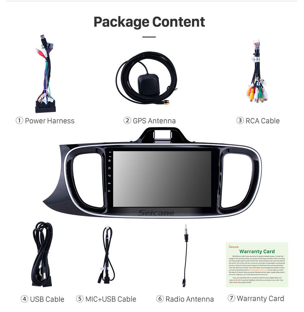 Seicane Android 11.0 9 pouces Radio 1024 * 600 Écran tactile Bluetooth GPS Navi pour 2017 KIA PEGAS LHD avec musique Wifi support USB DVD Carplay TPMS 4G 1080P Vidéo Seicane Android 11.0 9 pouces Radio 1024 * 600 Écran tactile Bluetooth GPS Navi pour 2017 KIA PEGAS LHD avec musique Wifi support USB DVD Carplay TPMS 4G 1080P Vidéo
