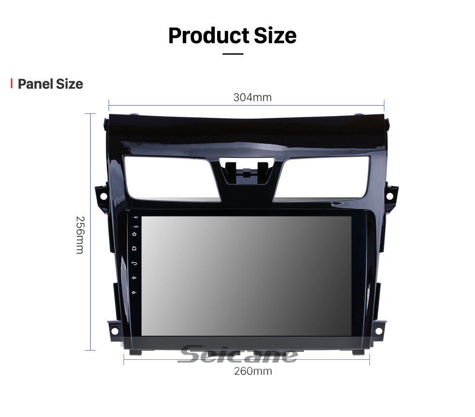 Seicane 10.1 pulgadas Android 13.0 2013 2014 2015 2016 2017 NISSAN TEANA ALTIMA Bluetooth Sistema de navegación GPS con pantalla HDTouch 3G WiFi AUX Control del volante USB 1080P compatible con TPMS DVR OBDII Cámara trasera