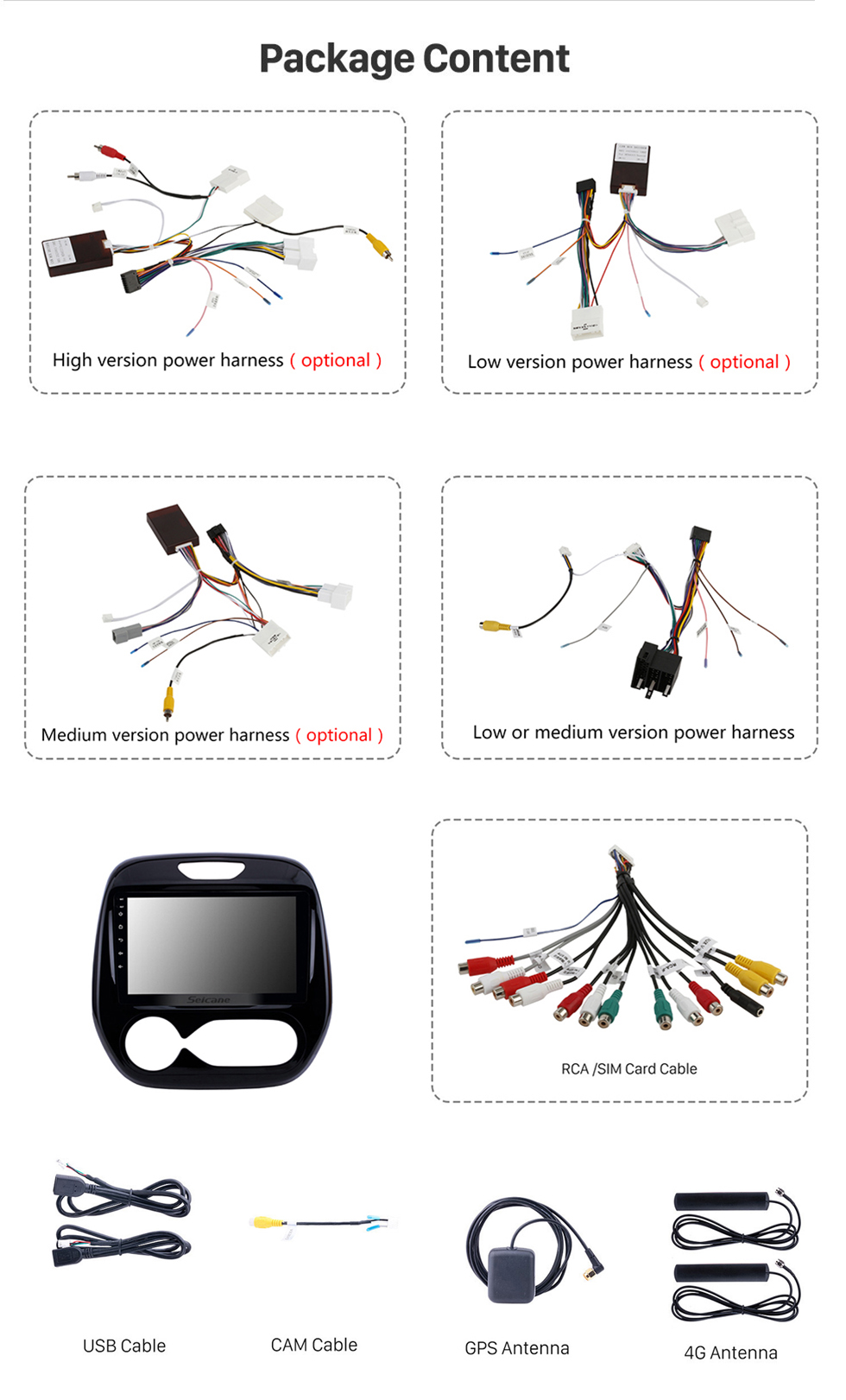 Seicane Android 13.0 9 inch 2011-2016 Renault Captur CLIO Samsung QM3 Auto A/C Radio GPS Navigation Bluetooth Stereo with Audio system 1080P Video USB WIFI Mirror Link Aux Seicane Android 13.0 9 inch 2011-2016 Renault Captur CLIO Samsung QM3 Auto A/C Radio GPS Navigation Bluetooth Stereo with Audio system 1080P Video USB WIFI Mirror Link Aux