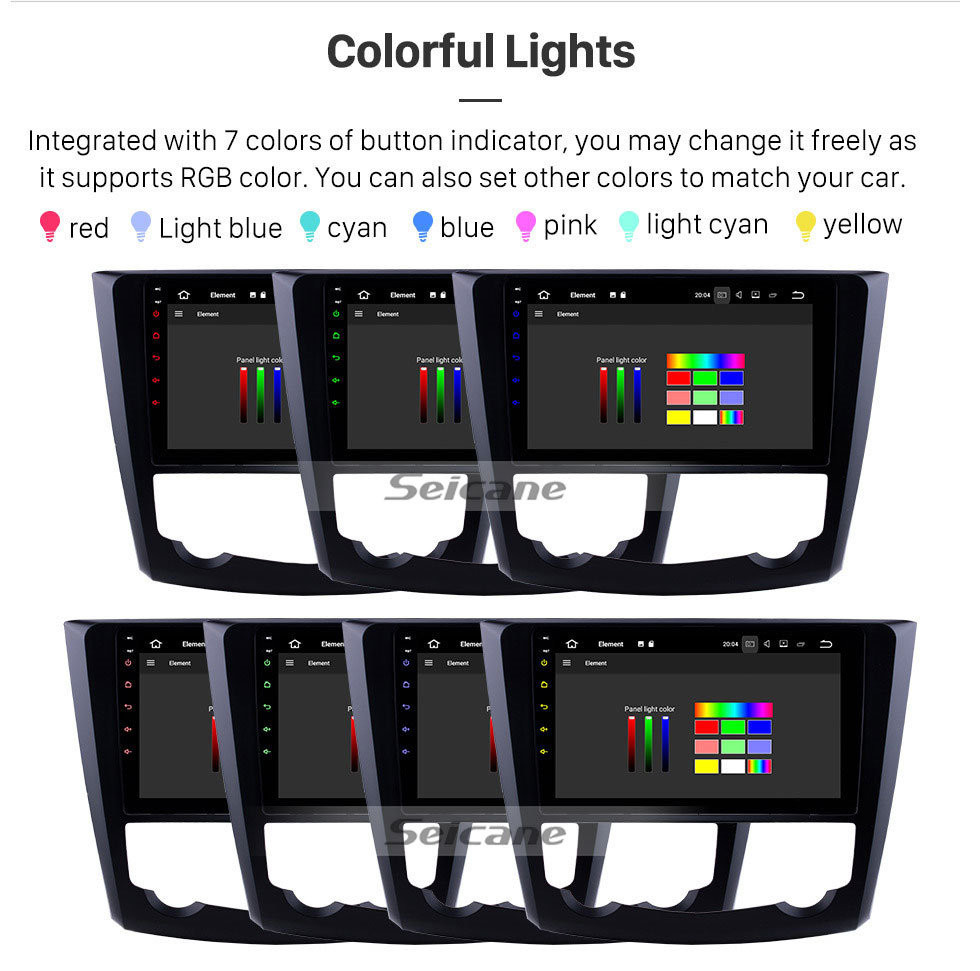 Seicane 9 pouces Android 11.0 HD Écran Tactile Stéréo Voiture Unité principale pour 2016-2017 Renault Kadjar Bluetooth Radio WIFI DVR Vidéo USB lien lien miroir OBD2 caméra de vision arrière Commande au volant