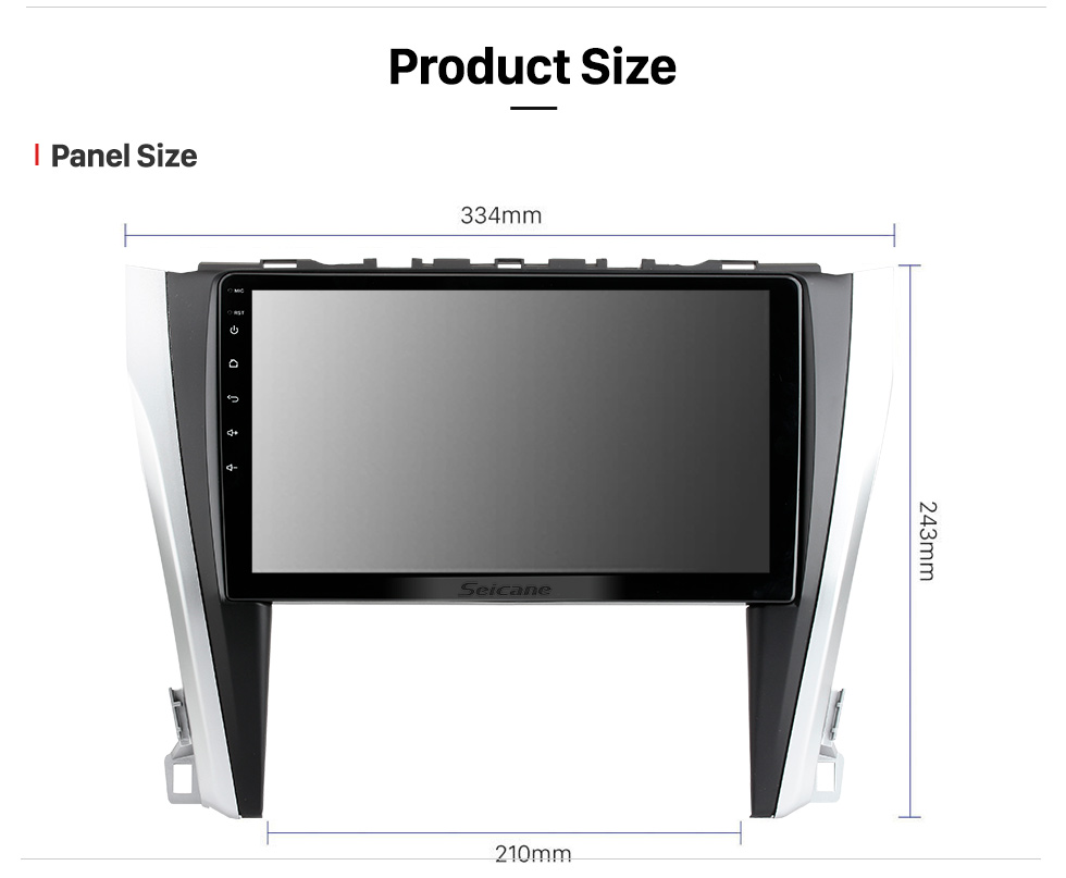 Seicane 1024 * 600 Pantalla táctil 2015 2016 2017 Sistema de navegación GPS Android 11.0 Radio Toyota Camry con la música de Bluetooth 1080p de vídeo 4G Wifi Espejo Enlace