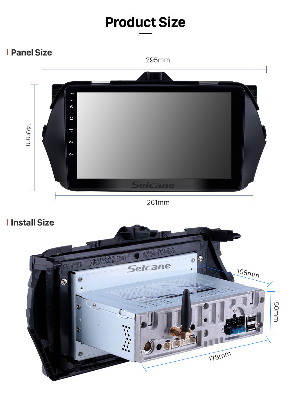 Seicane 2016 SUZUKI Alivio Android 11.0 HD Touchscreen DVD Player GPS Navigation system Radio with Bluetooth USB WIFI Mirror Link 1080P Video