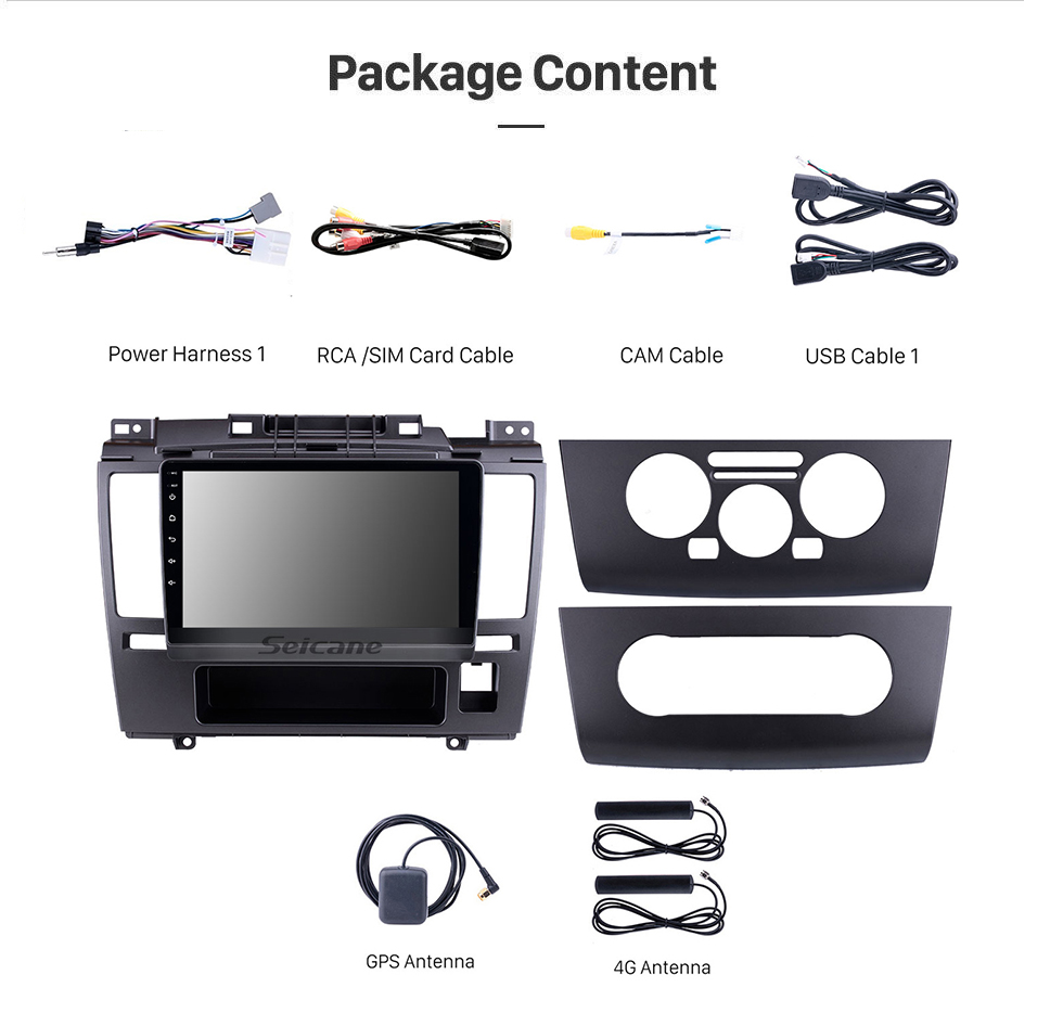 Seicane 9 Polegada HD Touchscreen Rádio Navegação GPS Android 11.0 2005-2010 Nissan TIIDA Blueooth Música Estéreo Do Carro Aux USB DAB + Controle de Volante 4G / 3G WiFi