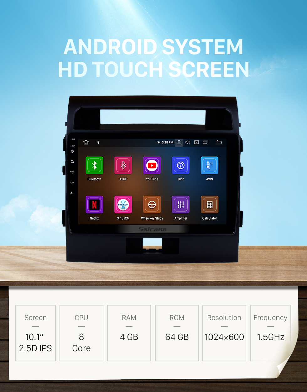 Seicane OEM 10.1 inch HD TouchScreen GPS Navigation System Android 11.0 for 2007-2017 TOYOTA LAND CRUISER Radio Support Car Stereo Bluetooth Music Mirror Link OBD2 3G/4G WiFi Video Backup Camera Seicane OEM 10.1 inch HD TouchScreen GPS Navigation System Android 11.0 for 2007-2017 TOYOTA LAND CRUISER Radio Support Car Stereo Bluetooth Music Mirror Link OBD2 3G/4G WiFi Video Backup Camera