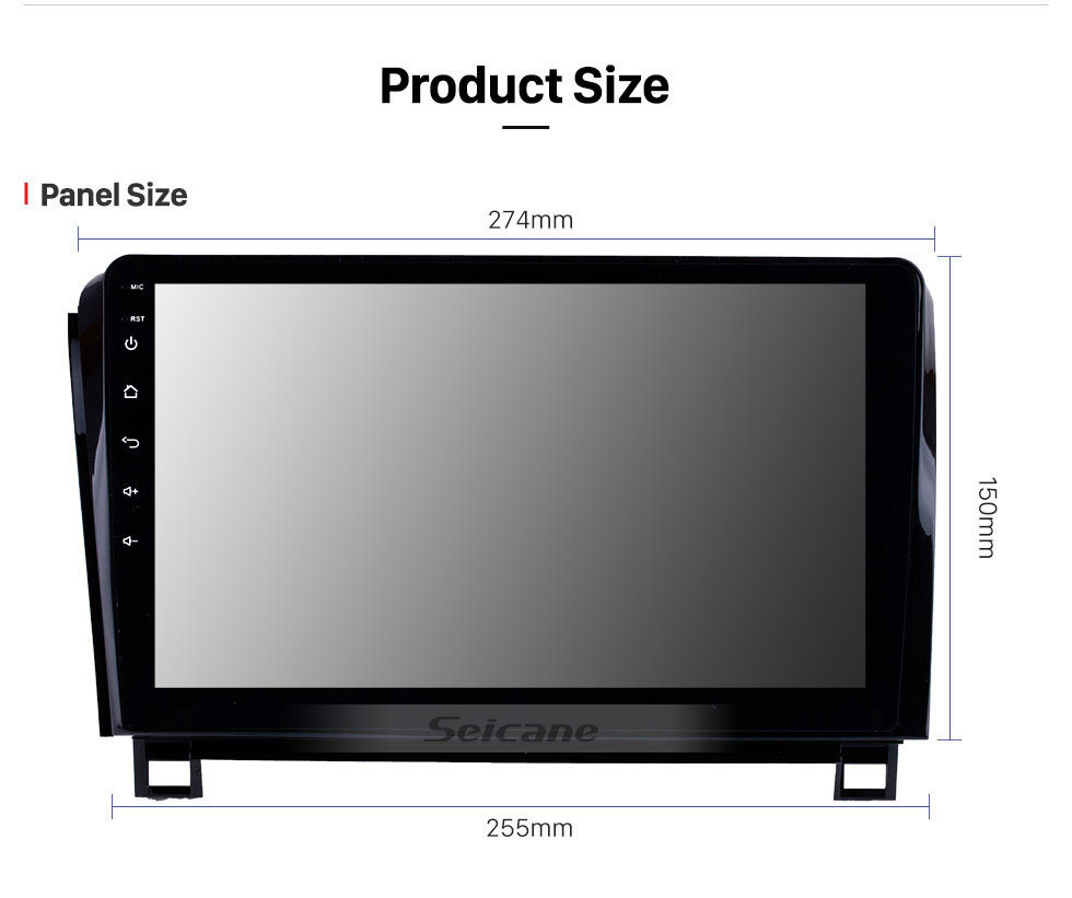 Seicane Android 13.0 HD Pantalla táctil 10.1 pulgadas 2006-2014 Toyota Sequoia Radio de navegación GPS con Bluetooth USB AUX Soporte OBD2 Cámara de visión trasera 3G WiFi