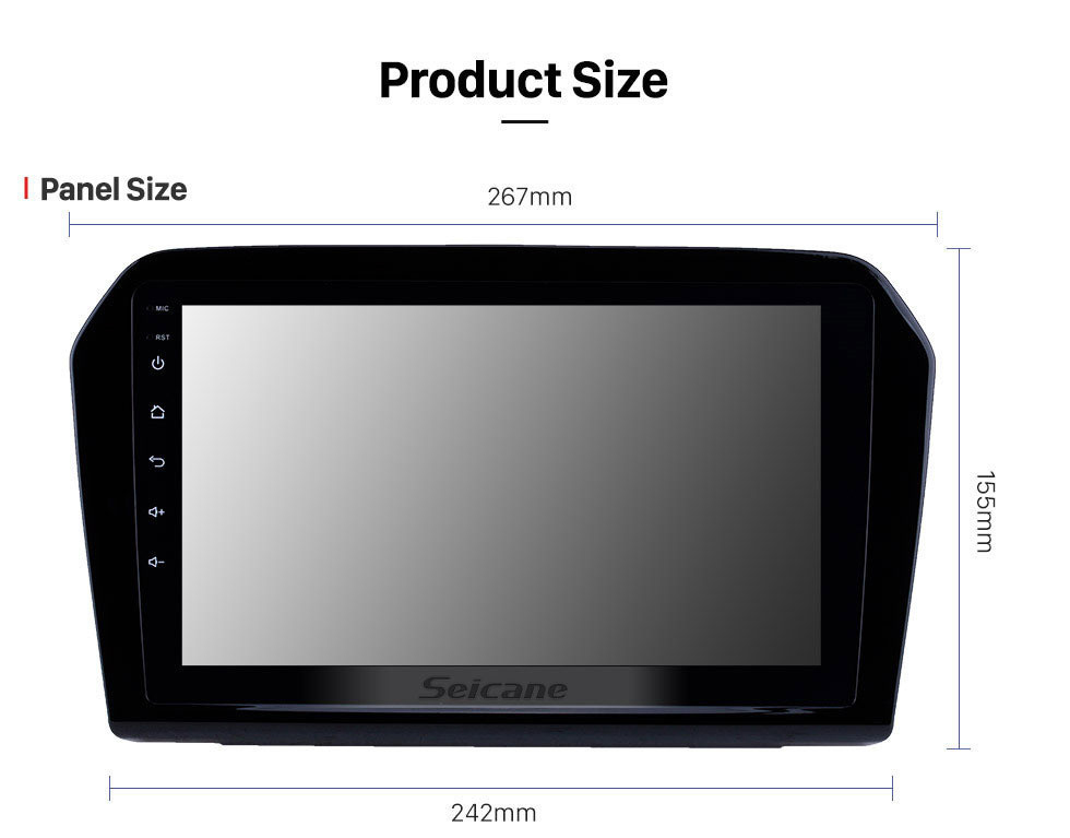 Seicane Radio con pantalla táctil HD Android 13.0 de 9 pulgadas para 2012 2013 2014 2015 VW Volkswagen Passat JETTA con sistema de navegación GPS 3G WiFi TPMS DVR OBD II Cámara trasera AUX USB Video 3G WiFi Bluetooth 